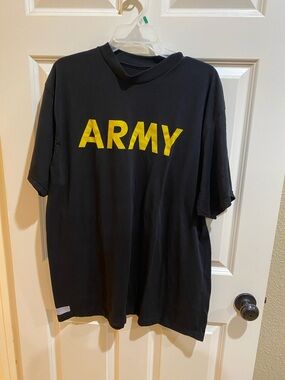 U.S. Army Black Tee with Yellow ARMY Logo
